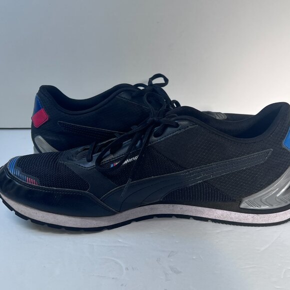 PUMA BMW Motorsport Track Racer driving Shoes Size 14 Black 306872 Performance - Picture 12 of 12